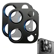 2 Pack Metal Camera Lens Protector for iPhone 16 Pro Max Tempered Glass Cover