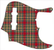 J BASS 5 STRING Graphic Pickguard to fit Fender Bass Guitar Tartan 3