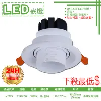 在飛比找Yahoo!奇摩拍賣優惠-❀333科技照明❀(V270S)LED-C7W 7公分崁燈 