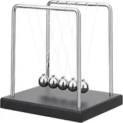 JUYOU Classic Newton's Cradle, Newtons Cradle Balance Balls Science Physics Gadget Desktop Decoration Kinetic Motion Toy for Home and Office