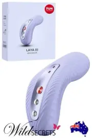 NEW Fun Factory Laya 3 Lay On 4.25 inch Tapping & Vibrating Clitoral Stimulator