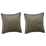 2PK Jason Commercial Parker Premium Cushion Filled 44x44cm Mocha 340GSM
