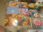 Set Of 7 Diamond Art Greeting Cards