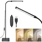 LED Three Color Temperature Dimmable Adjustable Floor Standing Light Gooseneck
