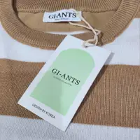 在飛比找蝦皮購物優惠-Giants 針織襯衫 giants mocca 條紋 To