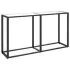 Tempered Glass Console Table Hallway Entry Dressing Shelf Display Storage Desk