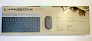 Slim Wireless Combo Logitech Compace Quiet Keyboard & Mouse NIB