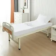 WenBags 2 Pack Waterproof Hospital Bed Sheets 36" x 84" x 16", Hospital Bed Fitted Sheets for Home & Hospital Care Beds, Soft Hospital Bed Sheets with Elastic All Around (White)