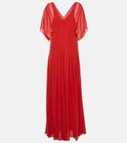 [Max Mara] Max Mara Murge draped silk gown UK 18 red