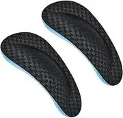 Orthopedic Insoles | Flat Feet Insoles Half-size Correction Pad Cushion,Plantar Inserts Soft and Comfortable Flat Foot Corrector, Heel Pads for Work Boots, Shoes