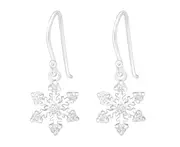 Sterling Silver Snowflake Earrings