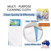 6 Pcs 30 x 30cm Microfibre Multipurpose Cloths Lint Free Absorbent Cleaning Tool