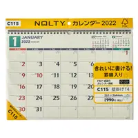 在飛比找誠品線上優惠-C115 NOLTYカレンダー壁掛け14 2022