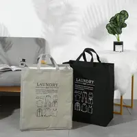 在飛比找momo購物網優惠-【E.City】北歐風質感手提棉被衣物束口收納袋