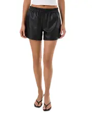 Lamarque Sigrid Faux Leather Boxer Style Shorts
