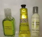 Crabtree Evelyn verbena and lavender lotion set of 4 travel