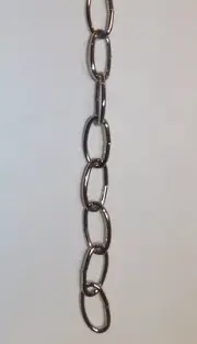 1 Yard Of 8 Gauge Nickel Plated Finish Chandelier Fixture Chain NEW 54152J