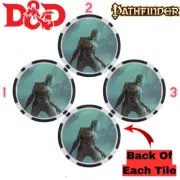Zombie Tile Miniatures (3) - For Table Top RPG's Like D&D/Pathfinder