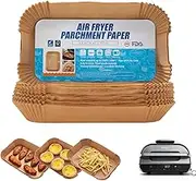POPQEEN Air Fryer Liners for Ninja Foodi Smart XL Air Fryer,120Pcs Air Fryer Disposable Paper Liner, Parchment Liners for Ninja FG551 6-in-1 Indoor Grill Air Fryer,Rectangular
