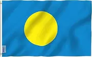 ANLEY Fly Breeze 3x5 Feet Palau Flag - Vivid Color and Fade Proof - Canvas Header and Double Stitched - Palauan Flags Polyester with Brass Grommets 3 X 5 Ft