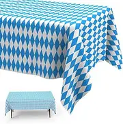 Beer Table Cover, Outdoor Tablecloth, Beer Tent Set, Garden Tablecloth, Square, Weatherproof, Tablecloths for Beer Tables, Birthday Tablecloth, Disposable Tablecloth, Plastic Tablecloth, 274 x 137 cm,