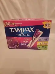 Tampax Radiant 80 Count