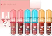 Hydrating Lip Gloss, Nourishing Lips Balm, 6-Piece Set, Non-Greasy Lipstick, Travel Necessities, Dating, Friends Gathering, Commuting, Wedding Ready, Smooth Lips"