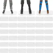 SIXPOINTS 36 Pieces 6 inch Action Figure Clear Display Stand Base,Model Support Stand Compatible with 1/12 Scale Star Wars Black Series Figure Toy (36Pcs Multi-PEG CLEAR)