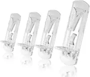 10Pcs Locking Shelf Support Pegs, 5Mm Shelf Pins Clear Shelf Clips Plastic Shelf