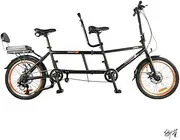High Carbon Steel Portable Folding 7 Speed 20in Two Person Tandem Bike Bicycle