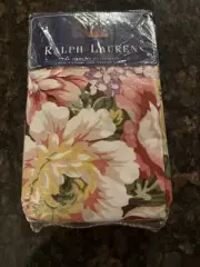 NIP NEW 2 RALPH LAUREN BROOKE FLORAL STANDARD PILLOWCASES USA 100% COTTON 200TC