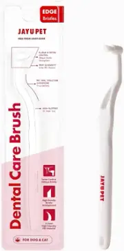 Dental Care Brush (Edge Bristles) - Micro round Head Dog Toothbrush, Cat Toothbr