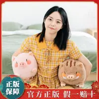 在飛比找蝦皮購物優惠-【台灣出貨】歪瓜出品珍豬公仔毛絨豬豬玩偶抱枕床上睡覺 送女生