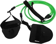 Swim Hand Paddle with Resistance Bands Durable Swimming Training Equipment for Home Travel Arm Strength Technique Comfortable Grip for Land Freestyle Practice