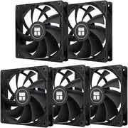 Thermalright TL-C12C X5 CPU Fan,Black Cooling, Fan in The unlit Version，Establish Ties or Contact PC Fan with 1550RPM Speed, 120mm Computer Case Cooler,PWM Control for Case and Liquid Cooler