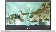 ASUS Chromebook 14.14" HD 1366 x 768 Anti-Glare Laptop Intel Celeron N3350 8GB RAM 64GB eMMC Intel HD Graphics 500 ChromeOs Transparent Silver/QWERTZ