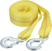 Truck Towing Strap Heavy Duty Strap with Dual Hooks for Suvs and Trucks Durable Towing and Cargo Tie Down Versatile Automotive Accessory