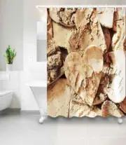 Decay Of Love Waterproof Bathroom Polyester Shower Curtain Liner Water Resistant