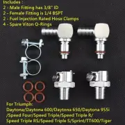 1/4 BSPT Triumph Gas Fuel Line Hose Pump Metal Quick Release Disconnect Coupling