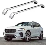 TINIANHHCT Cross Bars Lockable Fits for Volvo XC60 2018-2025 with Flush Side Rails Roof Rack Cargo Luggage Carrier, Silver