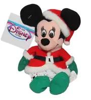 Disney Bean Bag Plush - Minnie, Santa