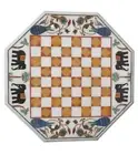 Handmade Corner Table Top / Marble Coffee Table Top / Unique Art Inlay Table Top