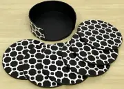 Vera Bradley Laser Cut Coaster Set in Midnight Geometric