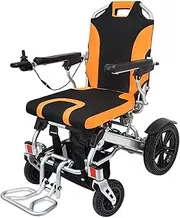 Electric Wheelchair for Adults, Foldable Power Wheelchair, Electric Power Or Manual Manipulation, 360° Joystick Power Mobility Aid Wheel