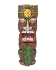 Northlight 16in Solar Lighted Polynesian Outdoor Garden Tiki Statue