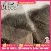 13x6 HD lace Frontal Only Pre plucked Straight 6x6 5X5 HD Lace Closure