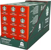 [STARBUCKS] by Nespresso Single-Origin Colombia Medium Roast Coffee 10 Pods (120 Count, Pack of 12)