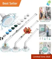 Rechargeable Electric Spin Scrubber with 90 Min Runtime - Ultimate Bathroom Tool