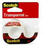 Scotch Transparent Tape in Hand Dispenser, 1/2-Inch x 450-Inch, Clear