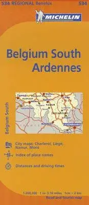 在飛比找博客來優惠-Michelin Map Belgium South Ard